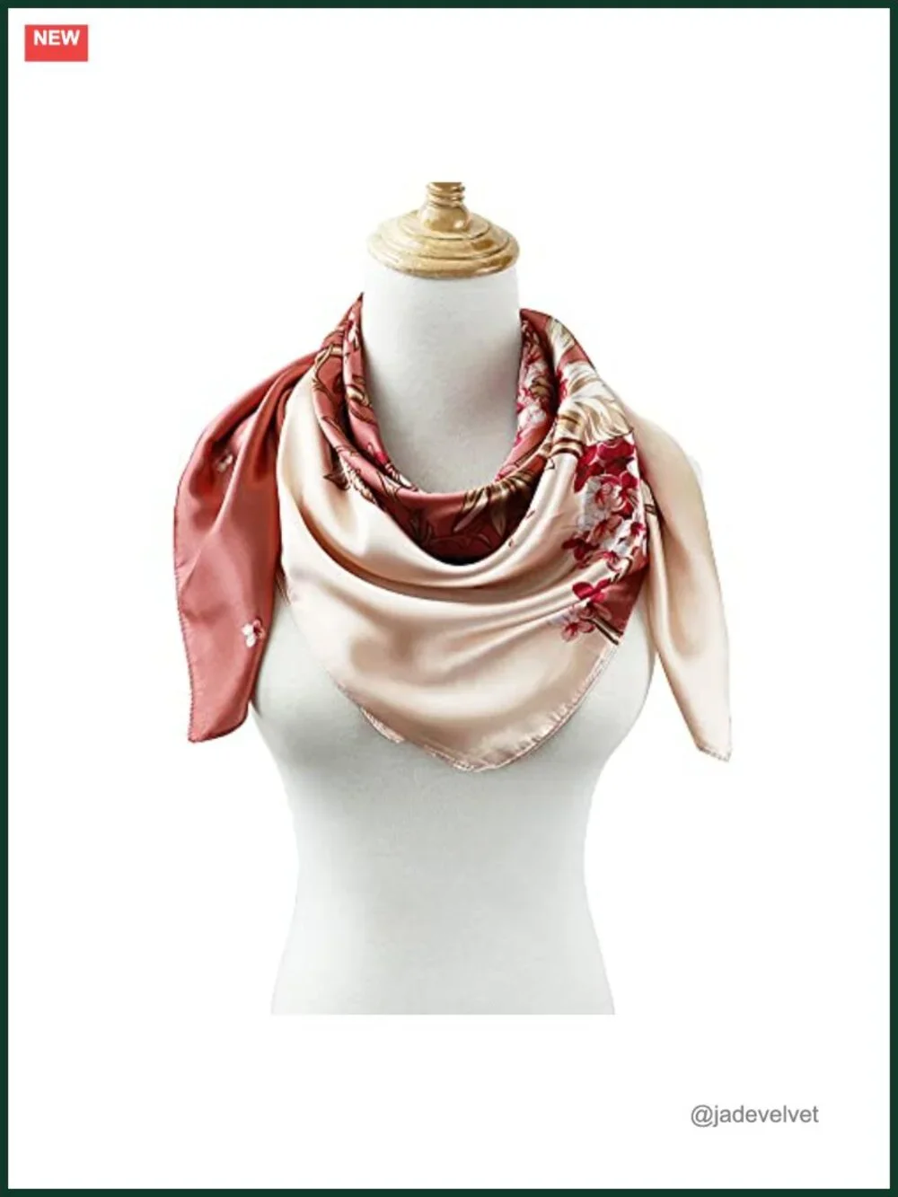 Satin Head Scarf for Women Silk Like Hair Wrap 35x35